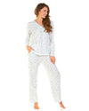 La Marquise Womens Pleated Susan Long Sleeve Pyjamas