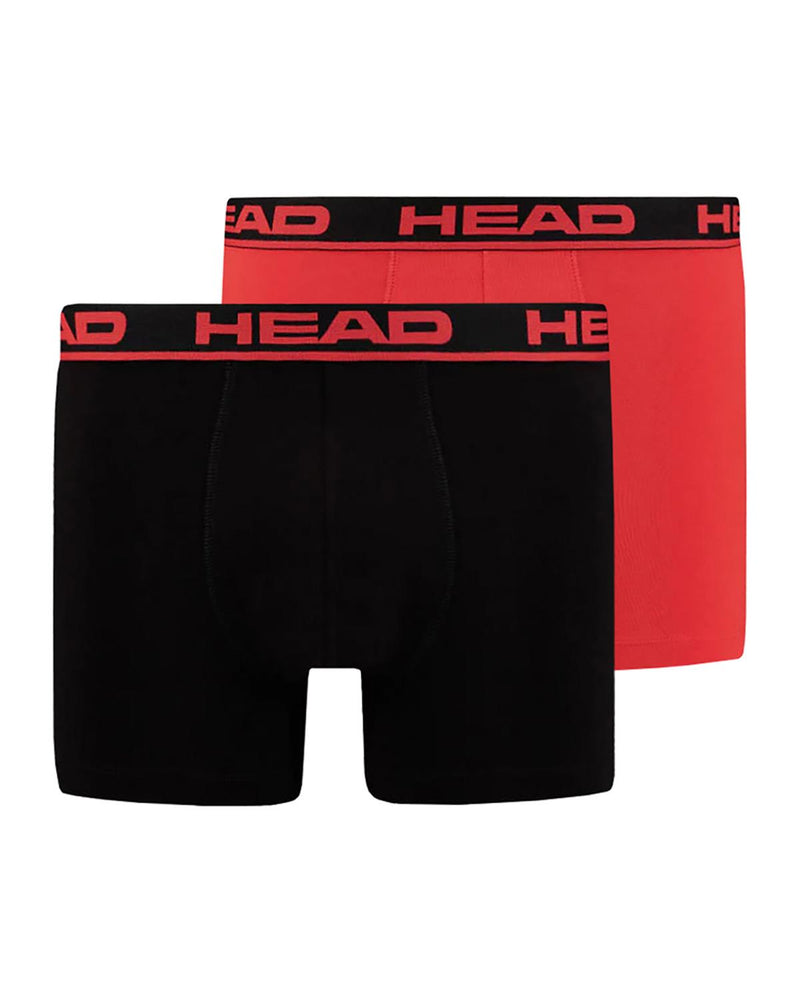 HEAD Mens 2 Pack Cotton Boxer Shorts