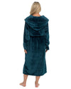 Slumber Hut Womens Flannel Fleece Hooded Dressing Gown