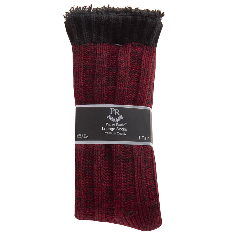 Pierre Roche Mens Sherpa Lined Lounge Socks