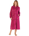 Slenderella Womens 46" Mini Waffle Button Dressing Gown