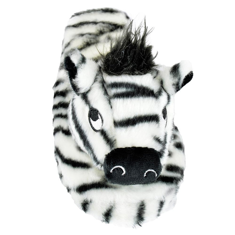 SlumberzzZ Womens Novelty Zebra Slippers