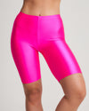 Womens Classic Shiny Lycra Cycling Shorts