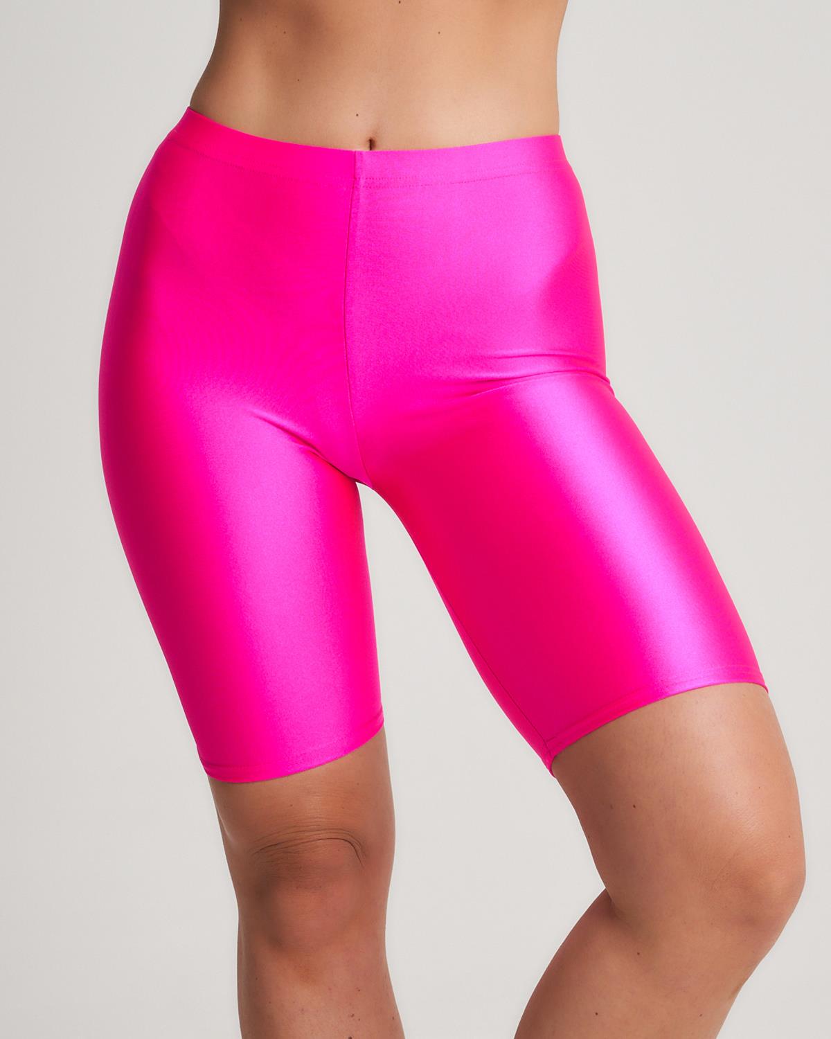 Womens Classic Shiny Lycra Cycling Shorts