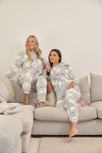 Loungeable Womens Grey Penguin Onesie