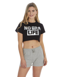 Forever Dreaming Womens "No Bra Life" Short Pyjamas