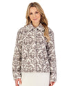 Slenderella Womens Printed Waffle Fleece Bed Jacket