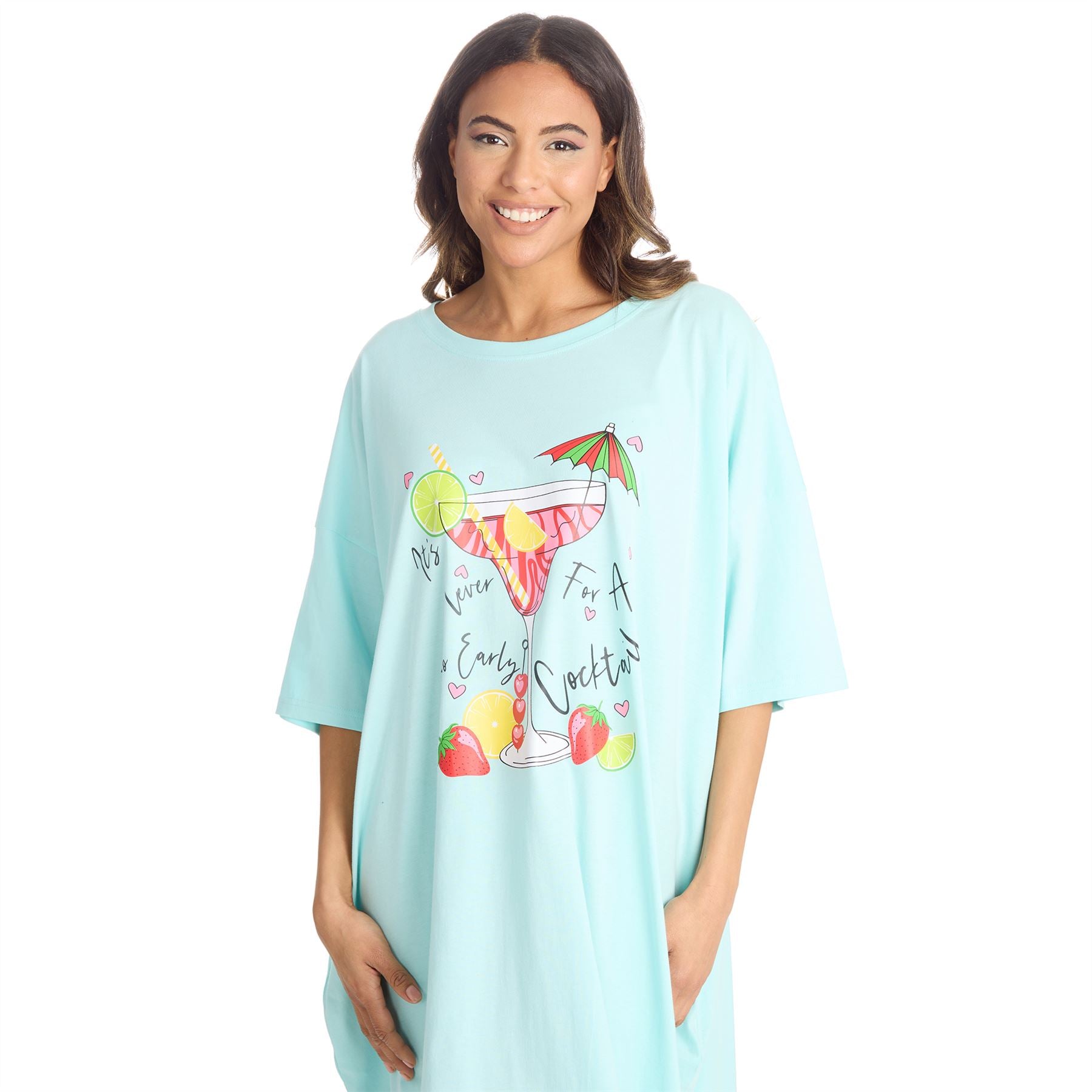 Slumber Party Womens Oversized Sleep T-Shirt