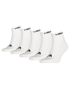 HEAD Unisex 5 Pack Cotton Quarter Socks