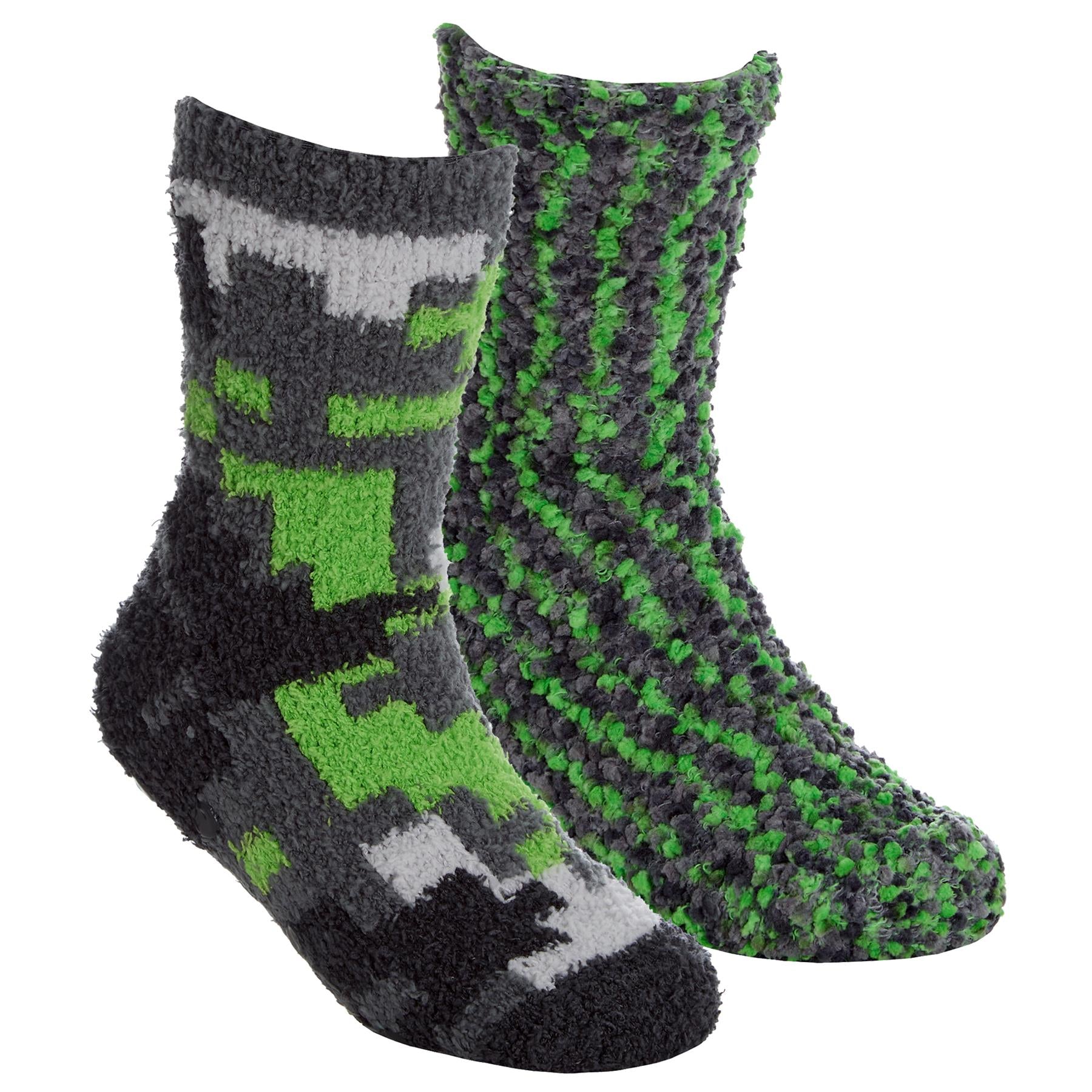 4 Pairs Boys Camo Print Cosy Socks