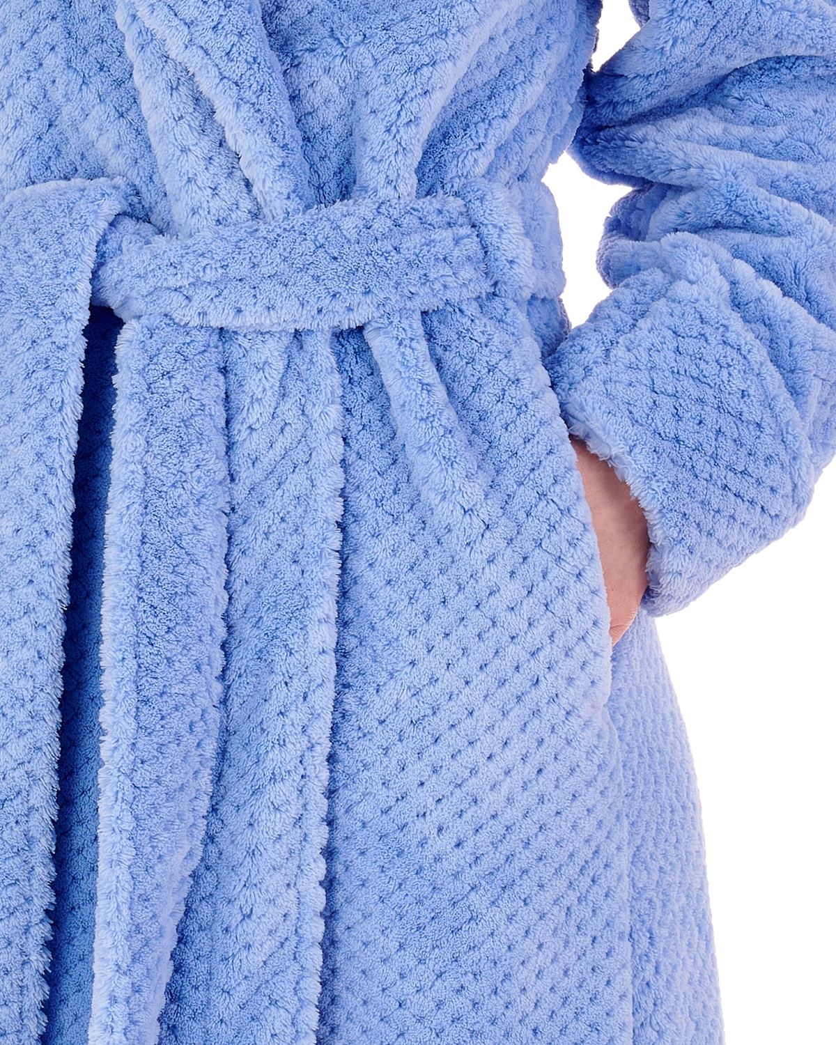 Slenderella Womens 52" Waffle Fleece Wrap Dressing Gown