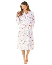 La Marquise Womens Wallflower Woven Robe