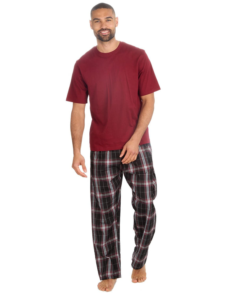 Cargo Bay Mens Short Sleeve Check Pyjamas