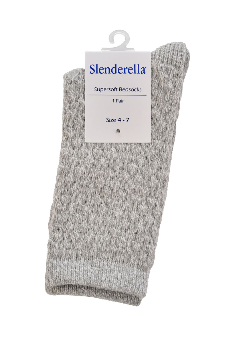 Slenderella Womens Super Soft Marl Bed Socks