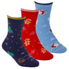 6 Pairs Kids Festive Christmas Cotton Socks