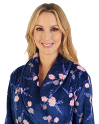 Slenderella Womens 46" Floral Wrap Dressing Gown