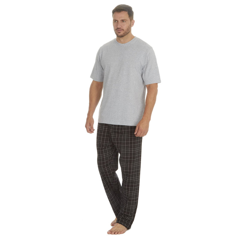 Cargo Bay Mens Short Sleeve Check Pyjamas