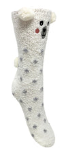 Bramble Womens Polar Bear Fluffy Socks Gift Box