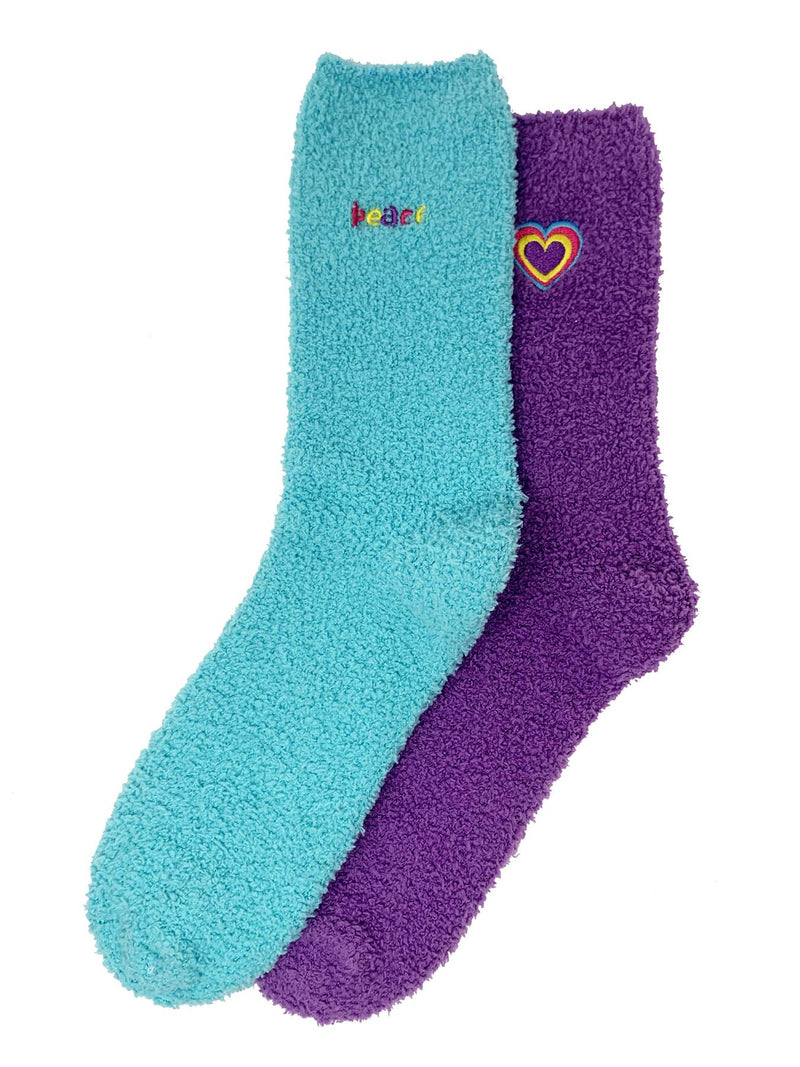 Nice Socks Womens 2 Pack Heart Cosy Socks