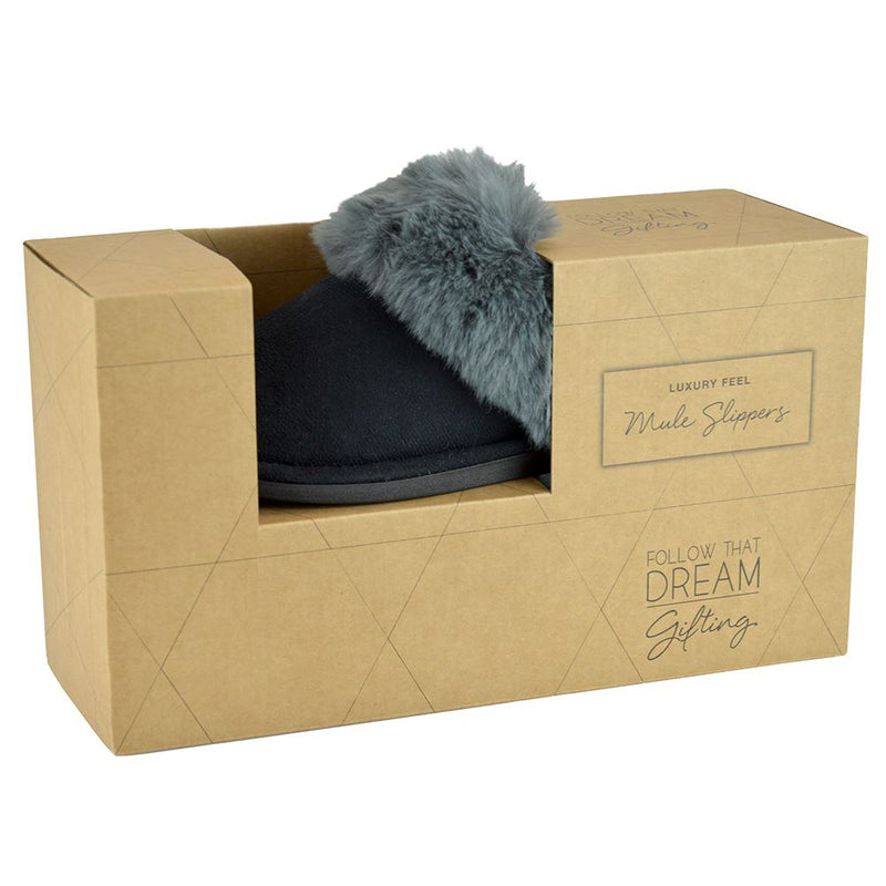 Follow That Dream Womens Faux Fur Lined Slippers