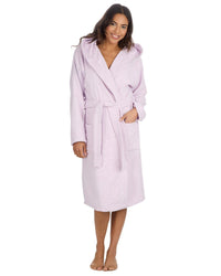 Forever Dreaming Womens Hooded Towelling Bathrobe