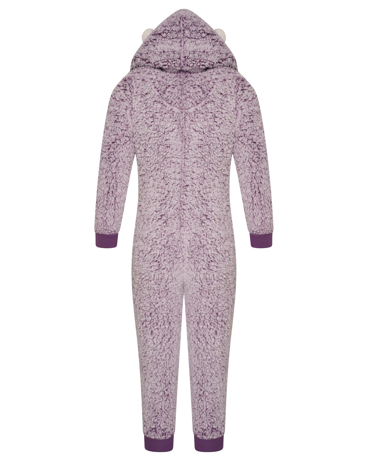 Girls Purple Hedgehog Onesie