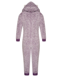 Girls Purple Hedgehog Onesie