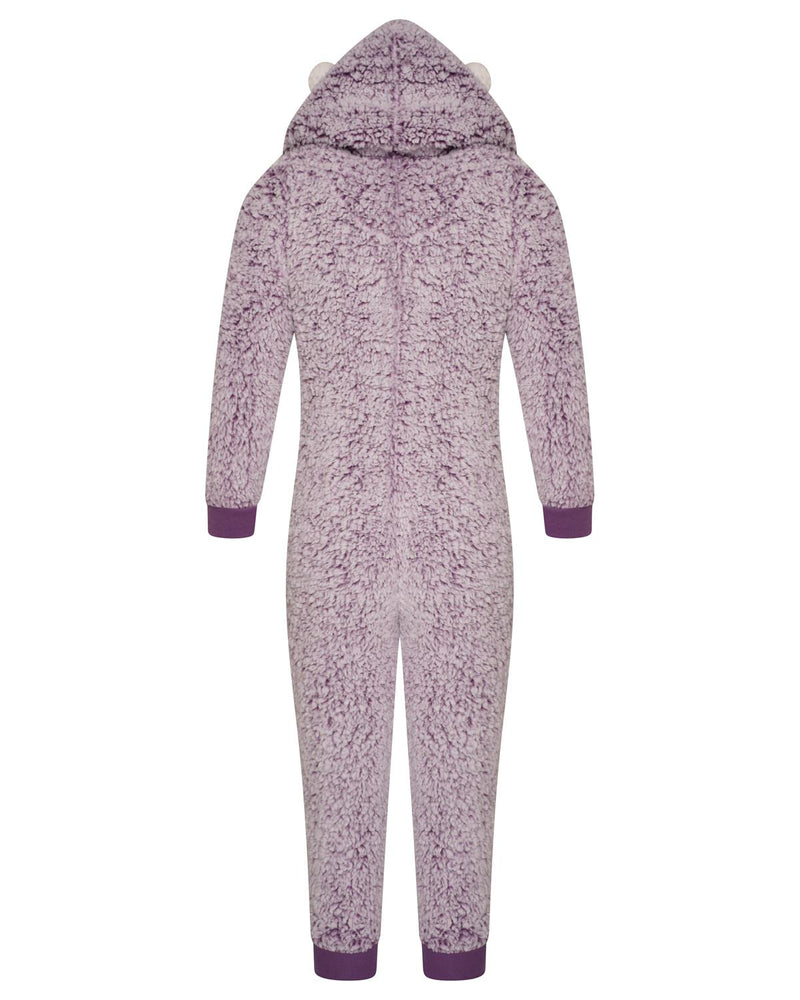 Girls Purple Hedgehog Onesie