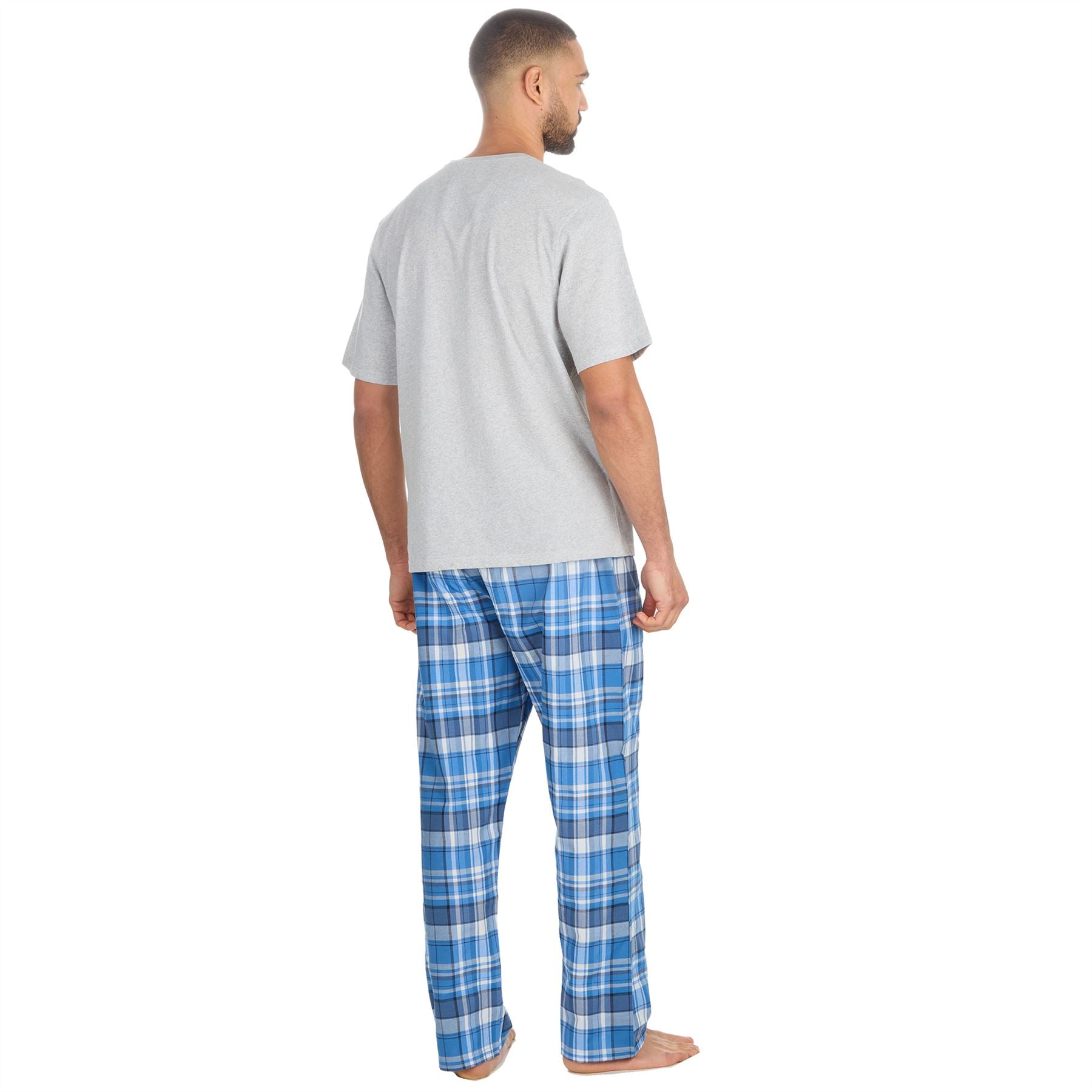 Cargo Bay Mens Short Sleeve Check Pyjamas