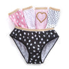 5 Pairs Girls Polka Dot Cotton Knickers