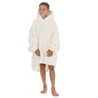 Huggable Kids Sherpa Cable Fleece Snuggle Hoodie