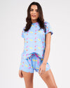 Loungeable Womens Blue Sweet Dreams Short Pyjamas