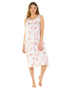 Sue Marks Womens Cotton Roses Sleeveless Nightie