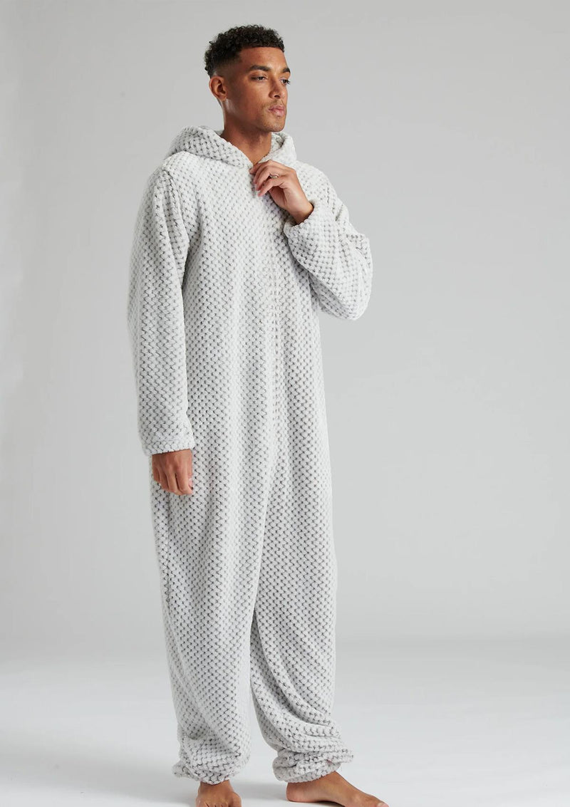 Loungeable Mens Waffle Elephant Onesie