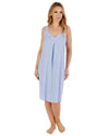 Slenderella Womens Textured Stripe Sleeveless Nightie