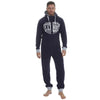 Mens Varsity Fleece Hooded Onesie