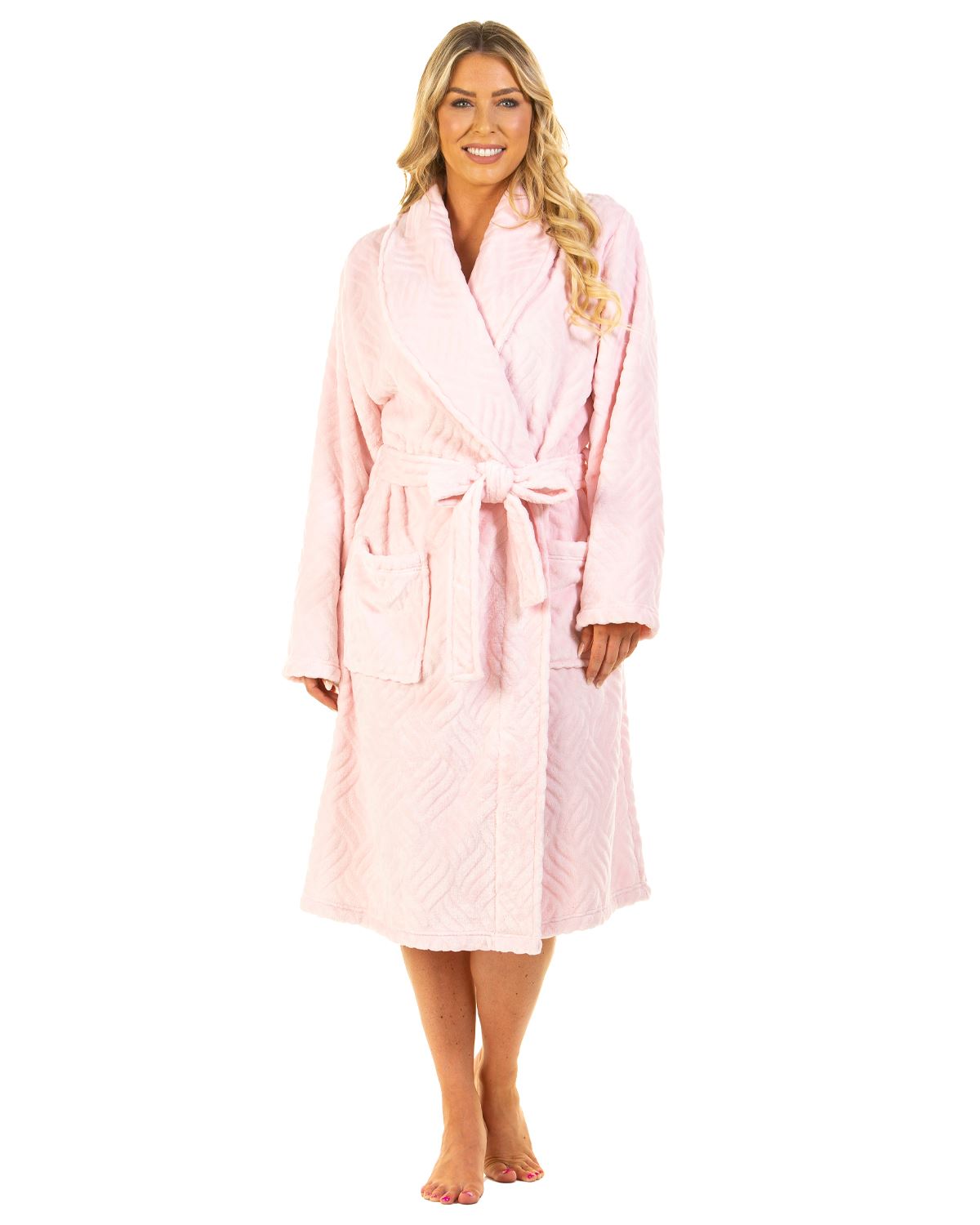 La Marquise Womens Tulip Embossed Dressing Gown