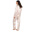 Slumber Party Womens Satin Long Pyjamas