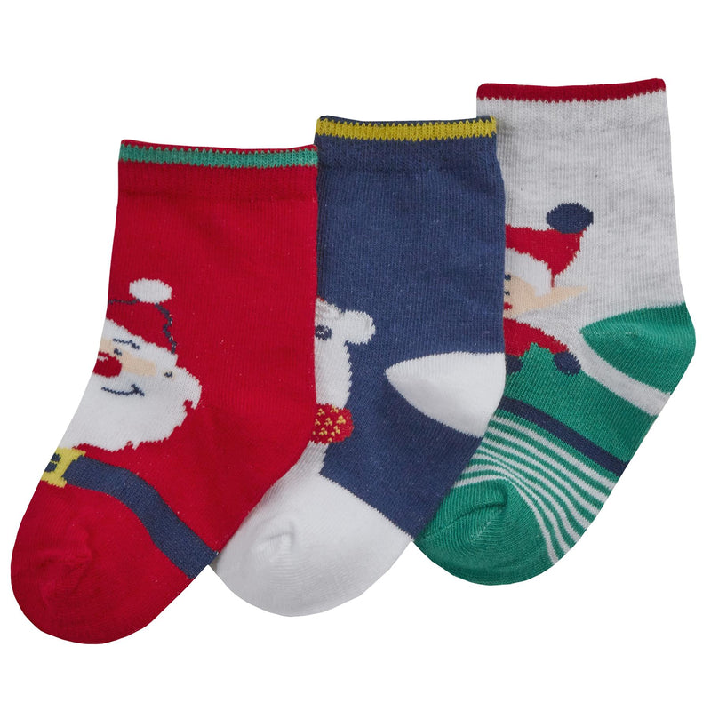 6 Pairs Baby Festive Christmas Cotton Socks