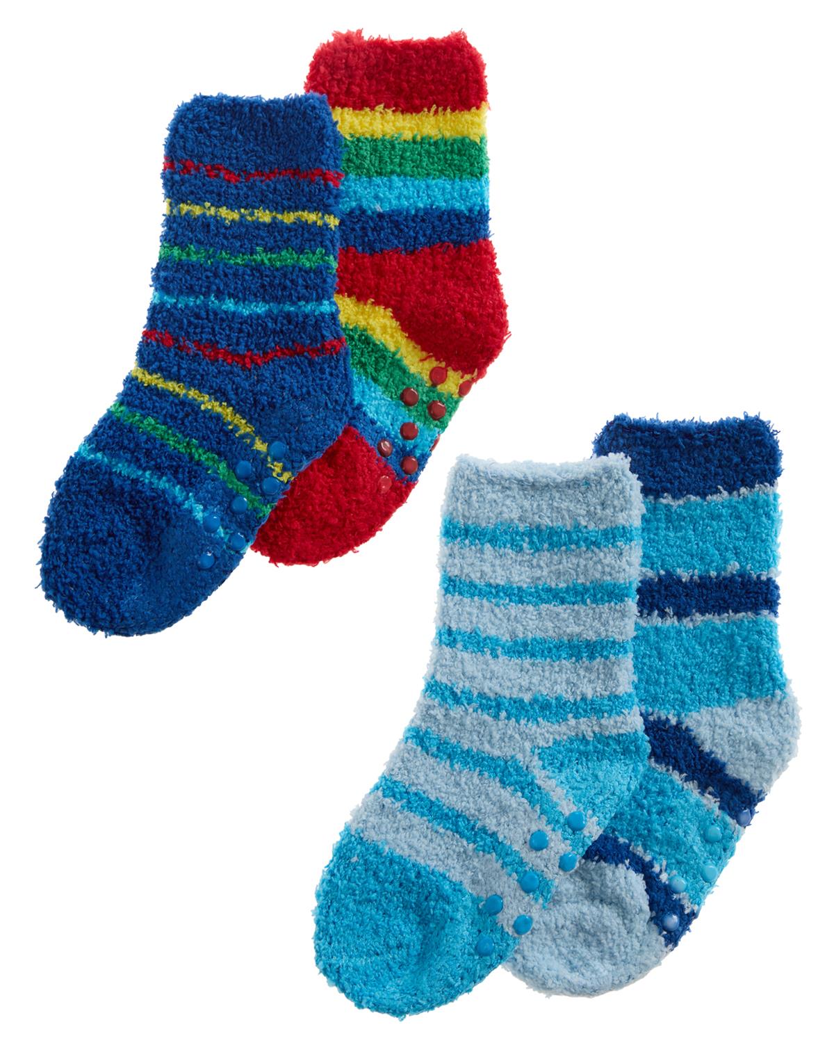 4 Pairs Baby Boys Striped Cosy Socks