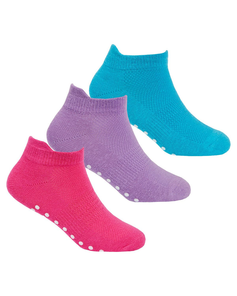 Red Tag 6 Pack Kids Grip Sole Trainer Socks