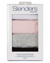 Slenders by Slenderella Womens 4 Pack Cotton Mini Brief