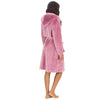 Forever Dreaming Womens Polished Hooded Dressing Gown