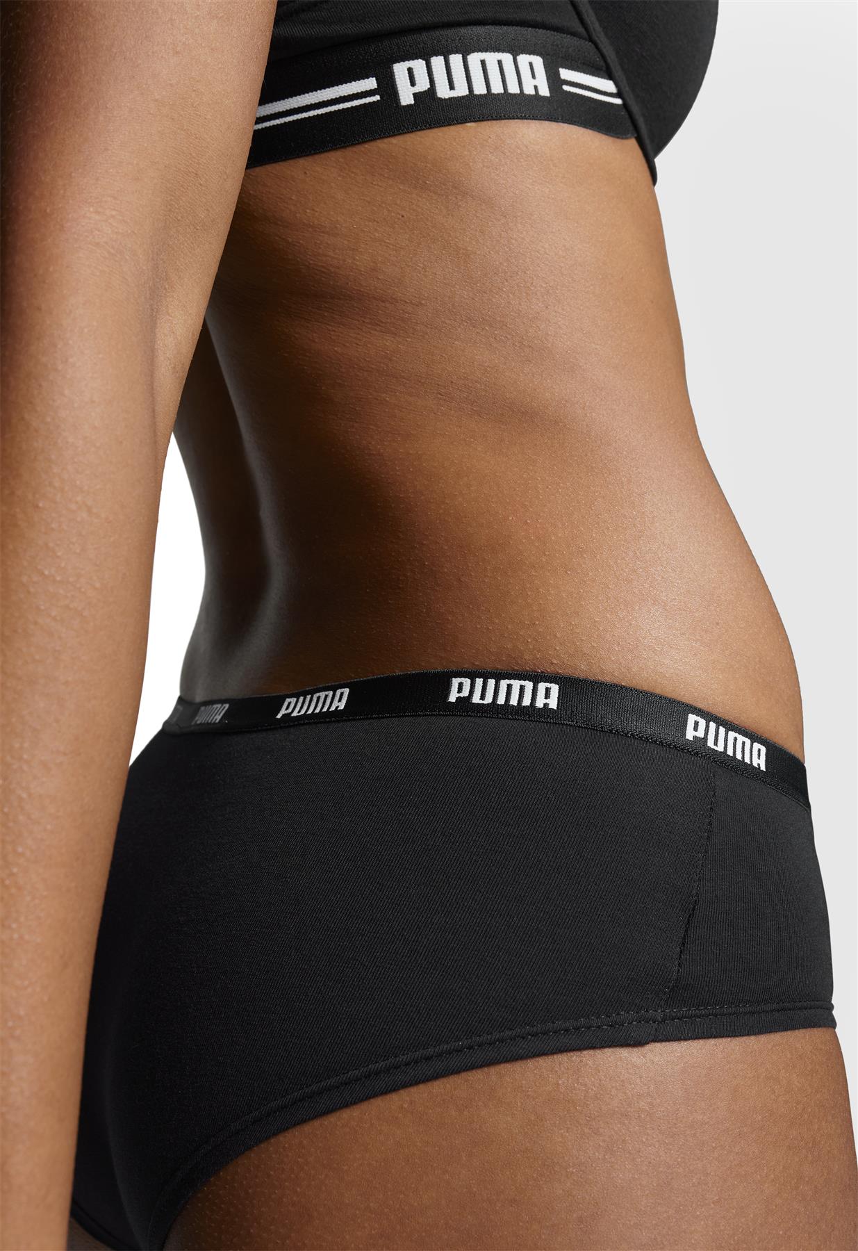 Puma Womens 3 Pack Cotton Stretch Hipster Brief