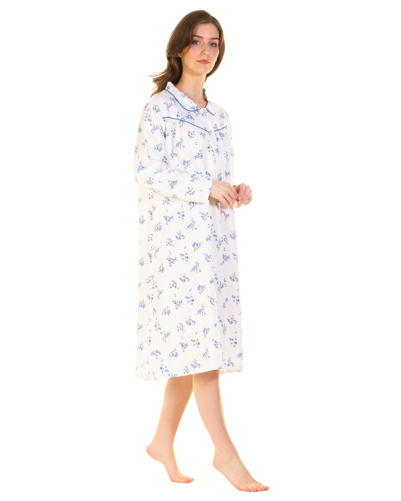 Sue Marks Womens Wincey Meadow Brushed Cotton Nightie