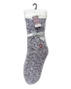 Foxbury Womens Feather Yarn Slipper Socks