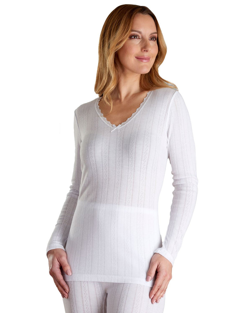 Vedonis Womens Thermal Long Sleeve Top