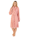 Slenderella Womens Fleece Shawl Collar Dressing Gown