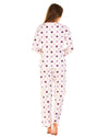 Sue Marks Womens Misty Dots Long Sleeve Pyjamas