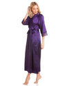 Lady Olga Womens Luxury Satin Dressing Gown